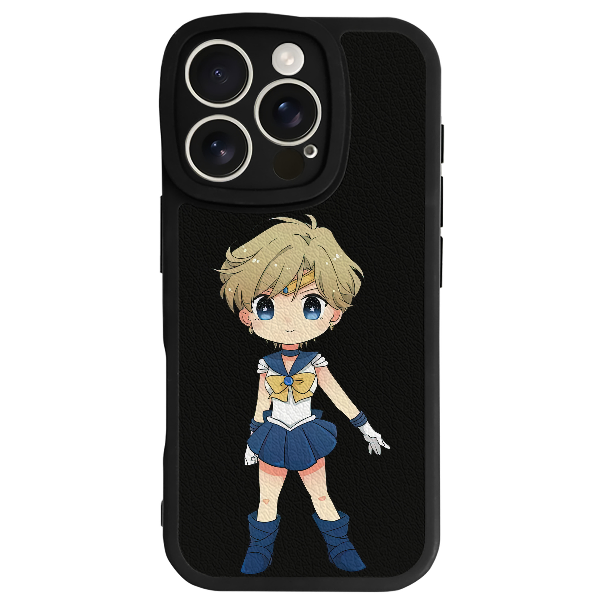 （画像用） 美少女戦士セーラームーン 天王はるか Sailor Moon Tenoh Haruka 【iPhone 16シリーズ対応】シリコンスマホケース（レザー調） 材質：シリコン